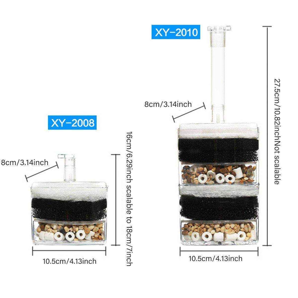 Mini Aquarium Biochemical Filter Compact In-Tank Fish Tank Filter - Image 3