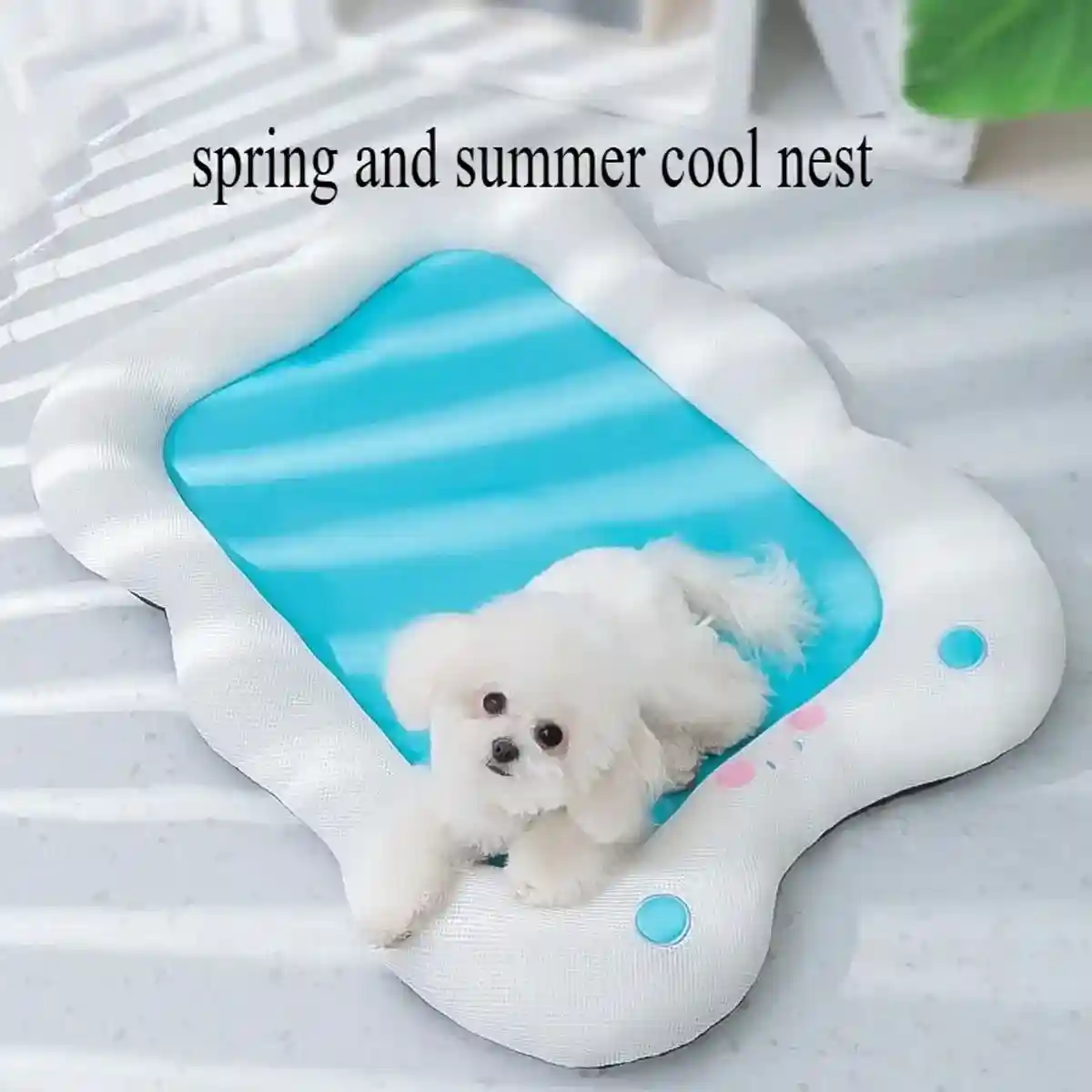 Cooling Dog Bed for Summer Comfort and Neck Support - Image 3