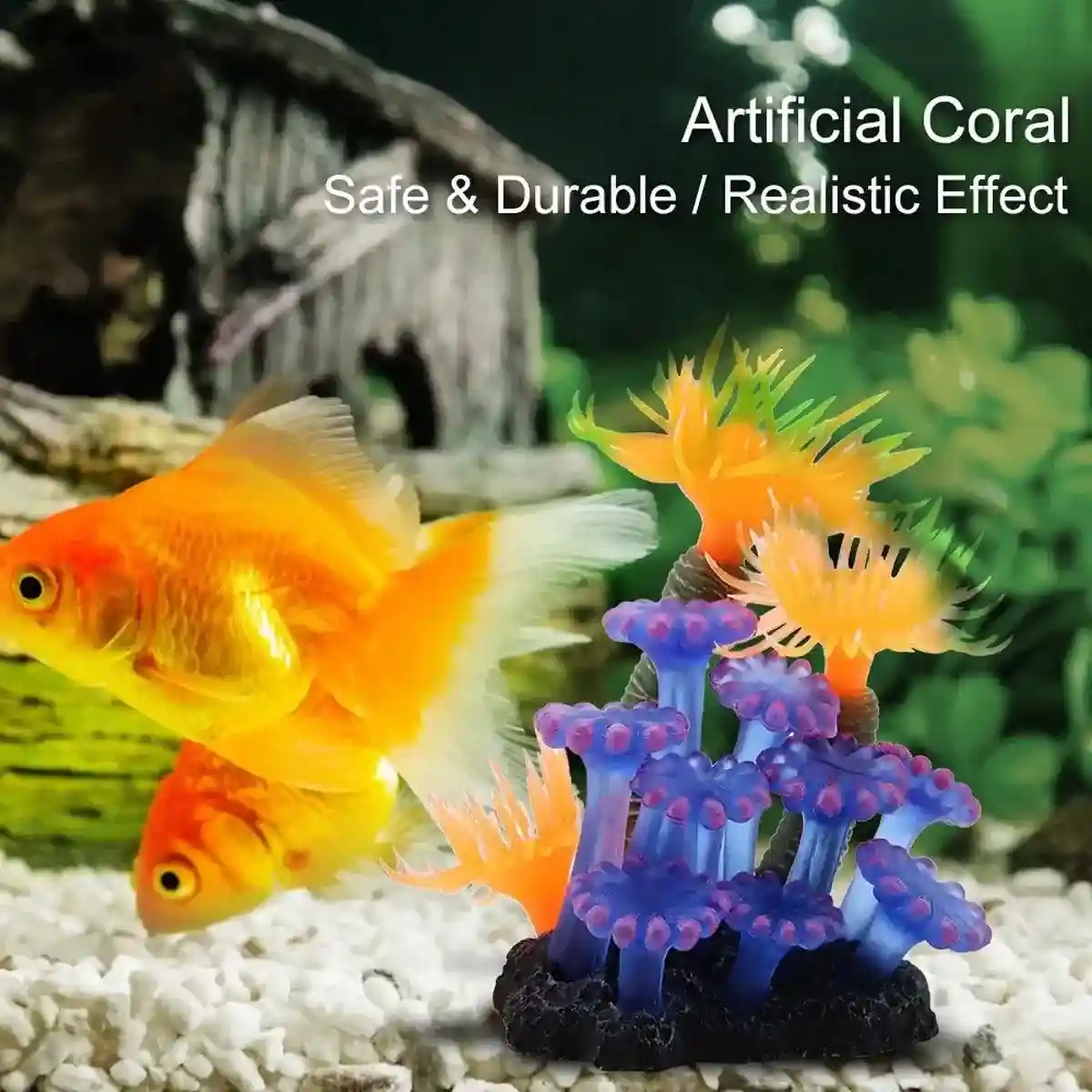 Vibrant Coral Aquarium Decoration Realistic Artificial Anemone for Tanks - Image 4