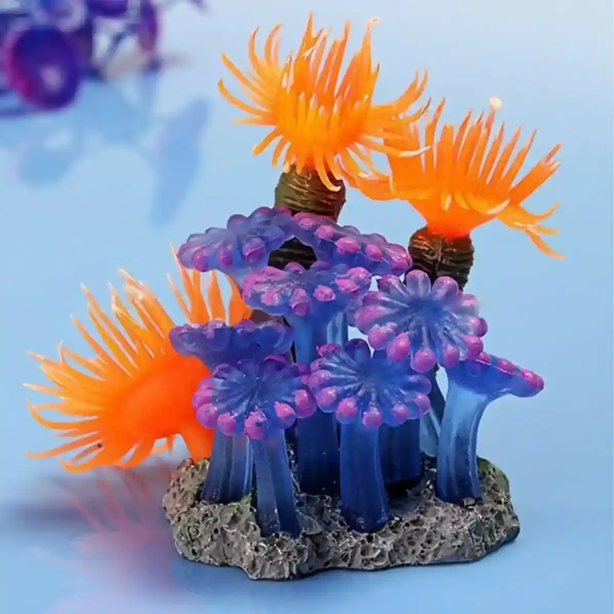 Vibrant Coral Aquarium Decoration Realistic Artificial Anemone for Tanks - Image 7