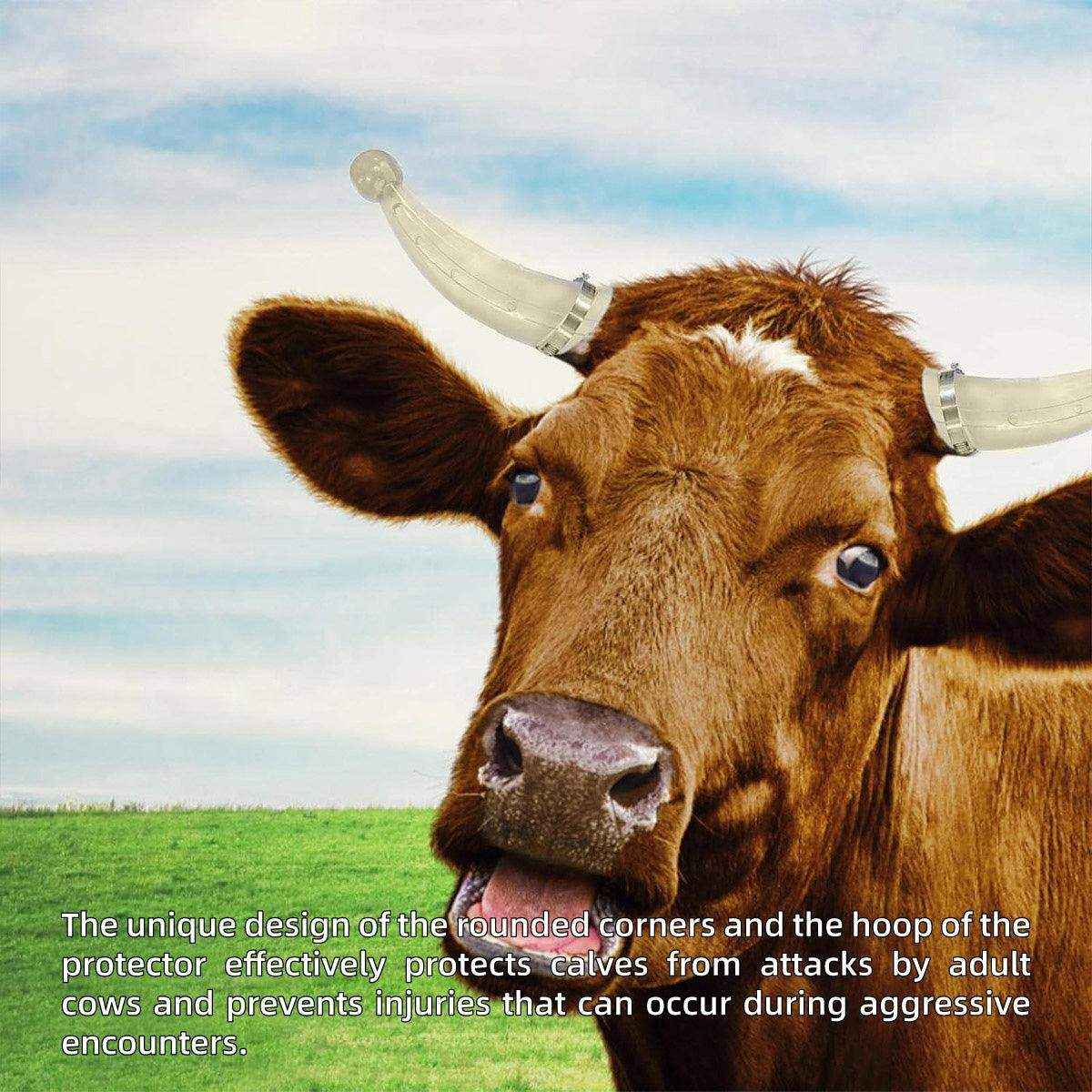 Safe and Adjustable Livestock Covers with Cow Horn Tip Protectors - Image 9