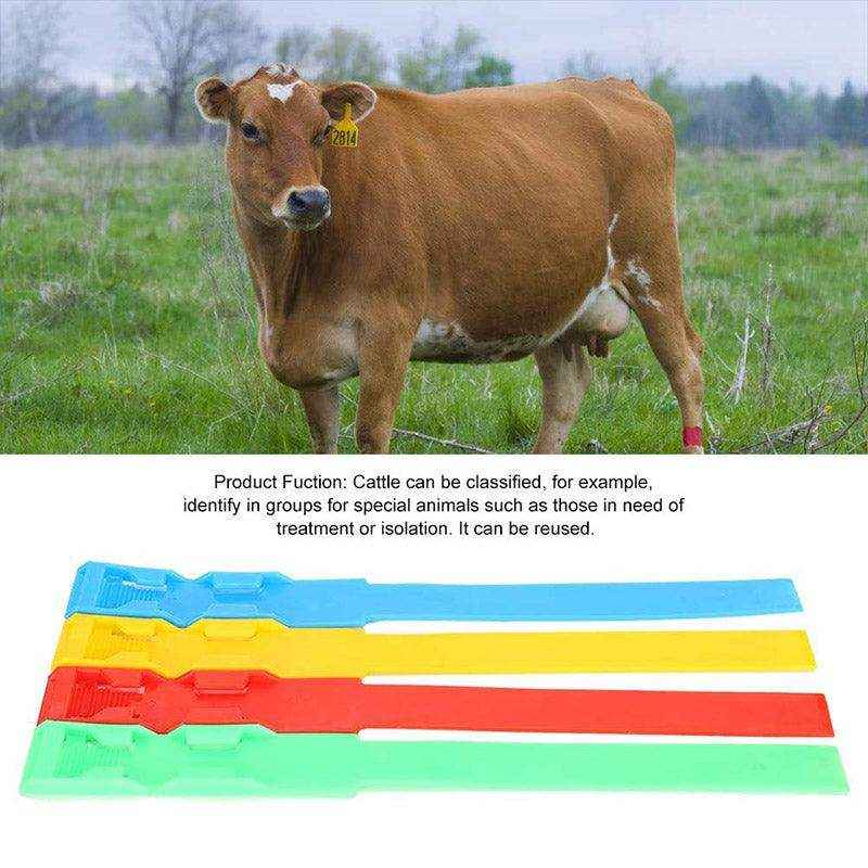 Adjustable Cow Identification Bands Color-Coded Tags for Livestock Management - Image 9