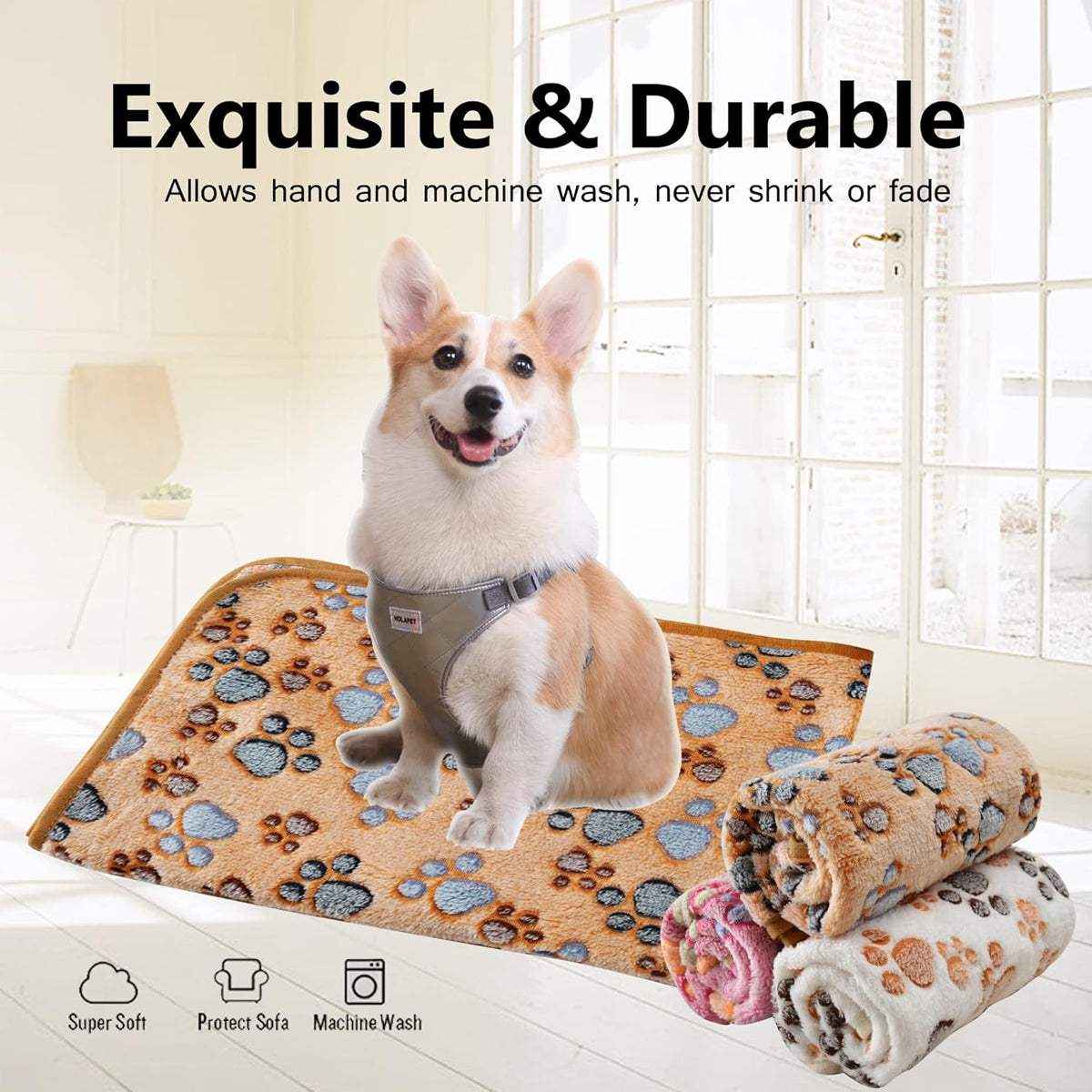 Cozy Fleece Dog Blanket for Sofa and Bed in S/M/L - Image 7