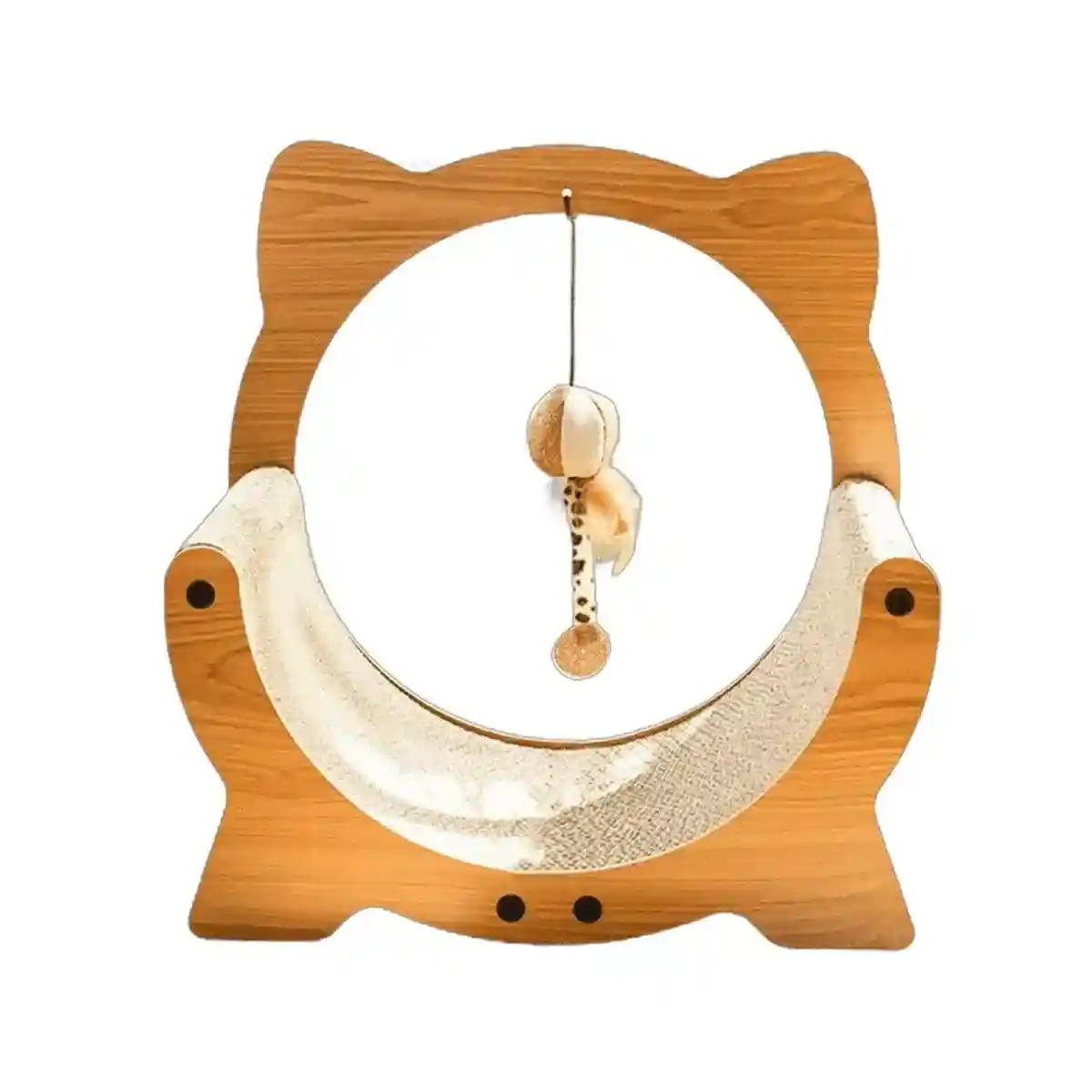 Cradle Cat Nest 2-in-1 Cat Scratcher and Lounge with Hanging Toy - Image 3