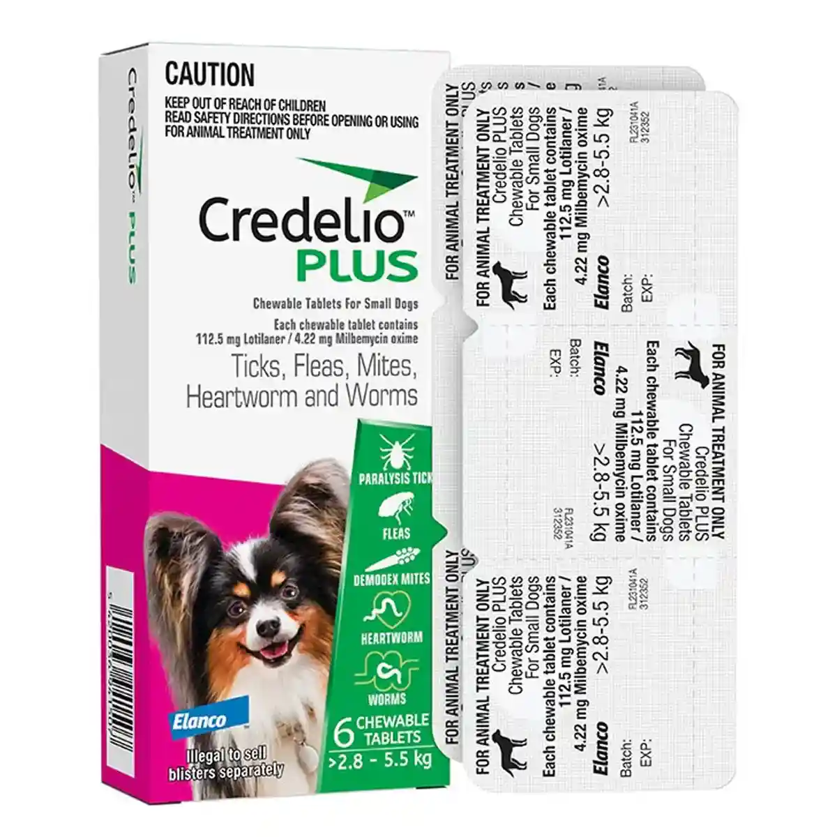 Credelio Plus Chewable Tablets For Small Dogs 2.8-5.5kg - Image 8