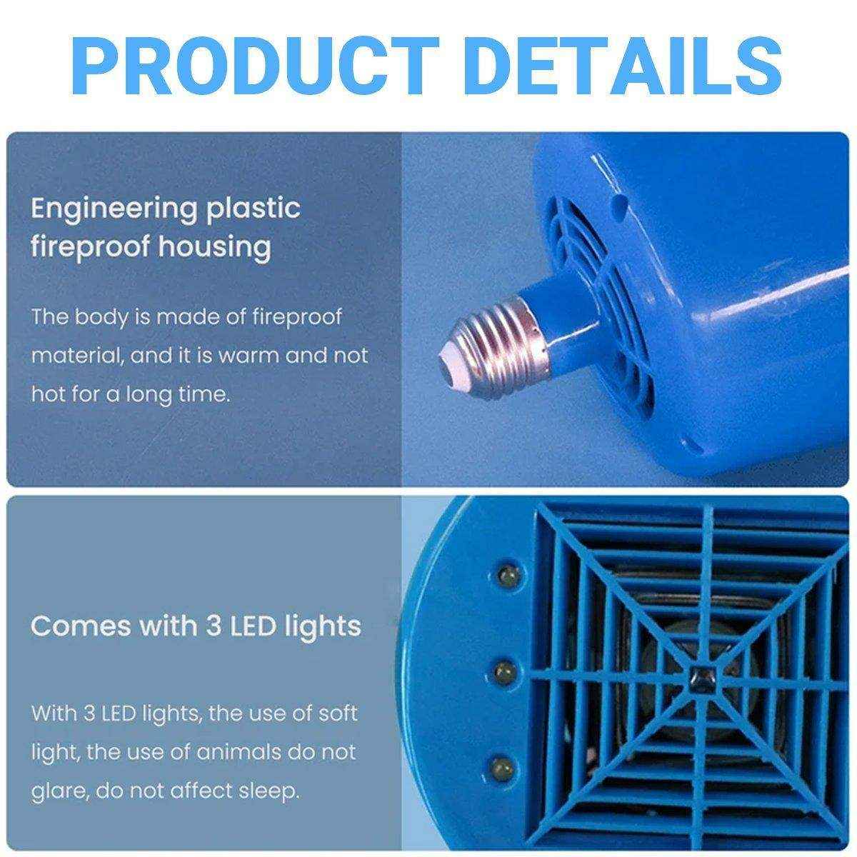 Cultivation Reptile Heating Lamp Thermostat Fan Heater Incubator for Eggs - Image 10