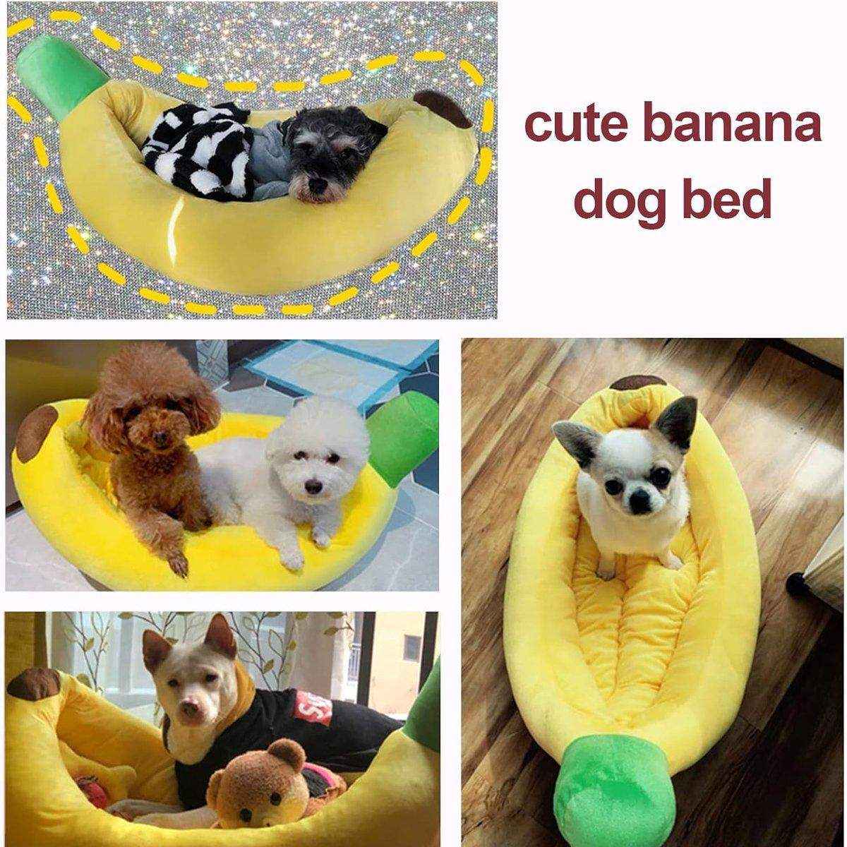 Cute Banana Shape Pet Bed Winter Warm Dog Cat Kennel - Image 11