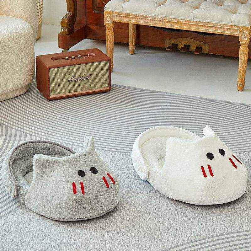 Cute Pet Bed for Cats & Small Dogs Cozy Washable Nest - Image 5