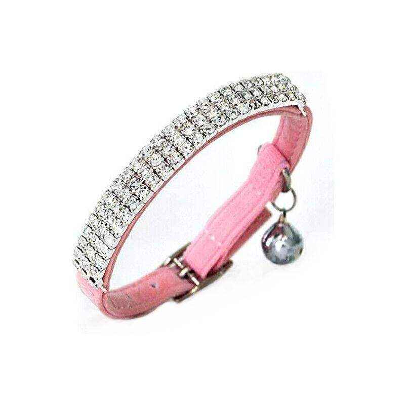 Designer Pet Collars For Cats and Dogs with Rhinestones 5 Colours - Image 9
