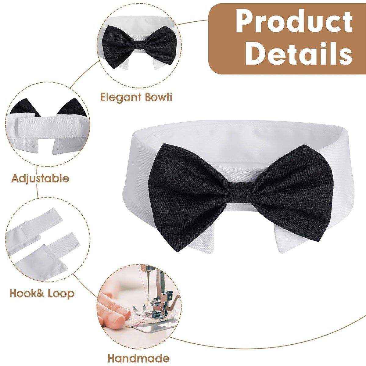 Designer Dog Collars & Designer Cat Collar Set Bow Tie and Necktie Design - Image 13
