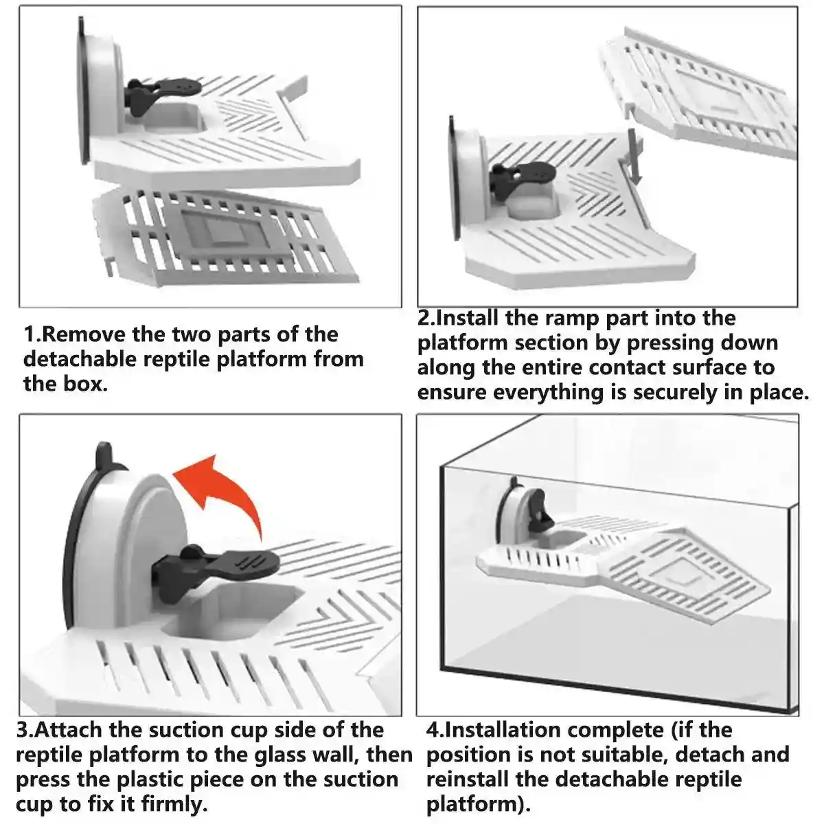 Detachable Tortoise Drying Platform with Climbing Ramp - Image 8