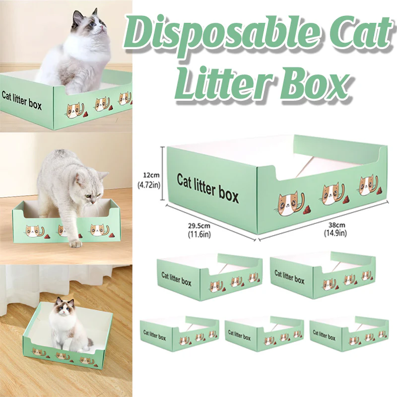 Disposable Cat Litter Box Foldable Waterproof Set - Image 14