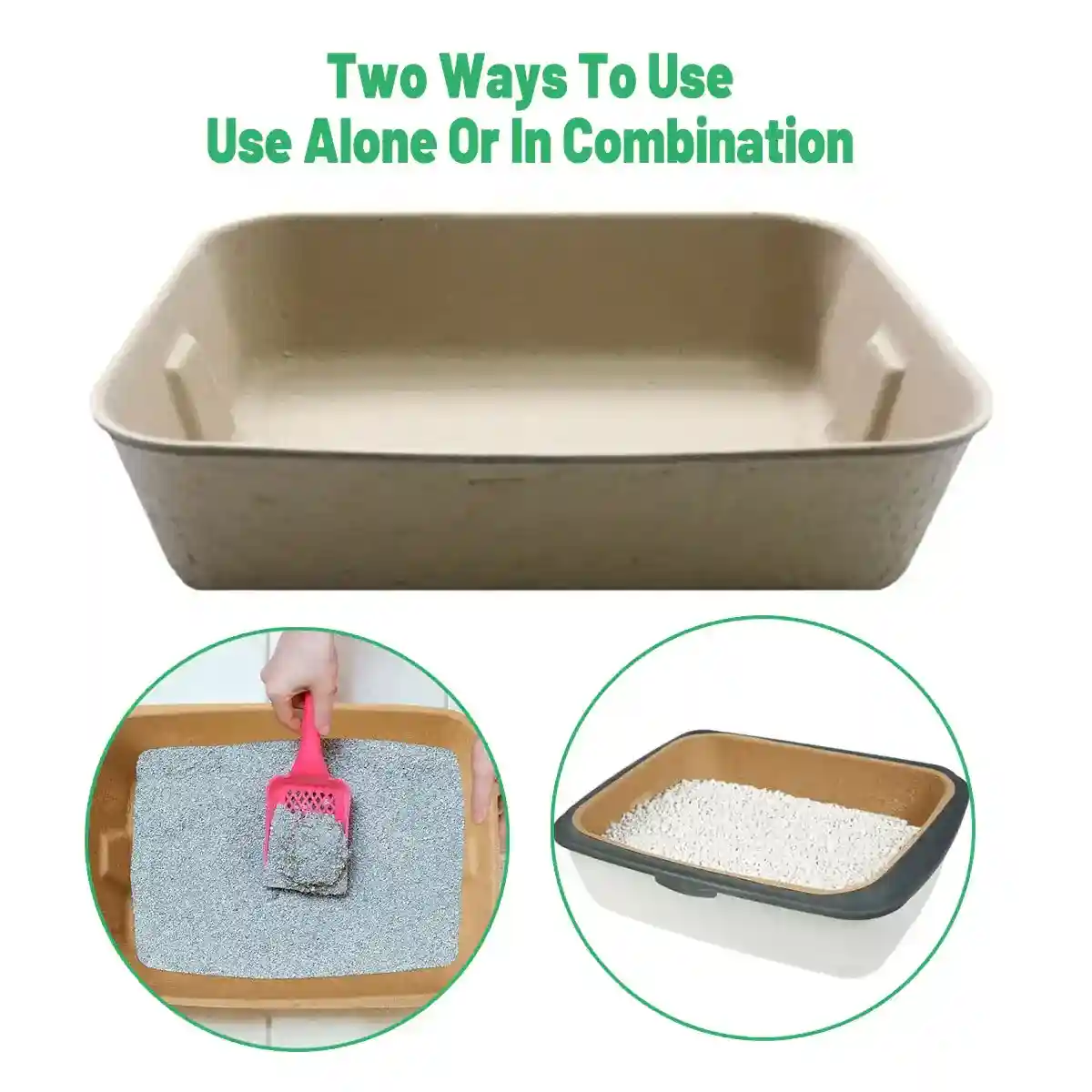 10PCS Disposable Cat Litter Boxes Biodegradable Pulp with U-Shape Entry - Image 6