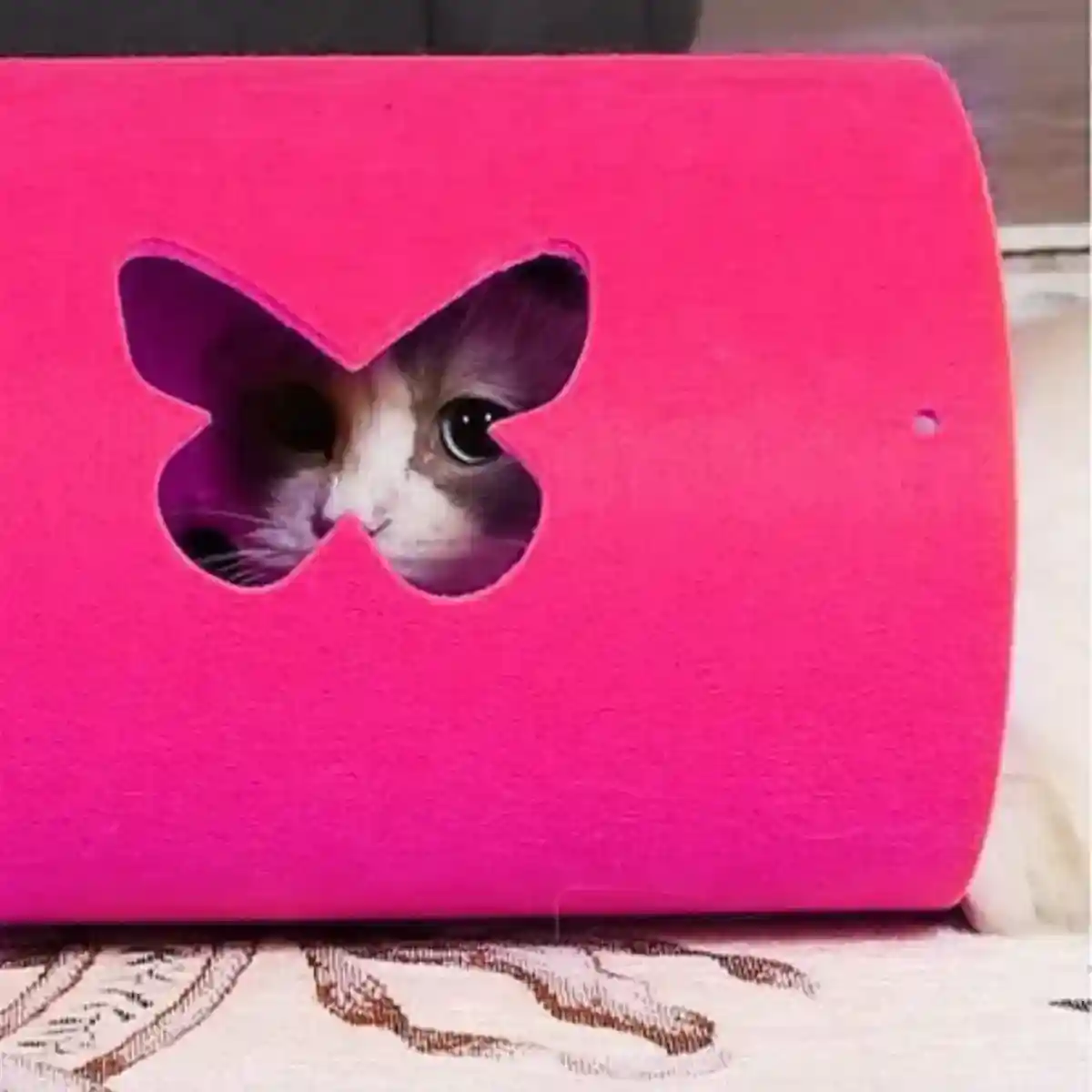 Modular DIY Playhouse Cat Play Tunnel with Felt Panels for Indoor Pets - Image 9