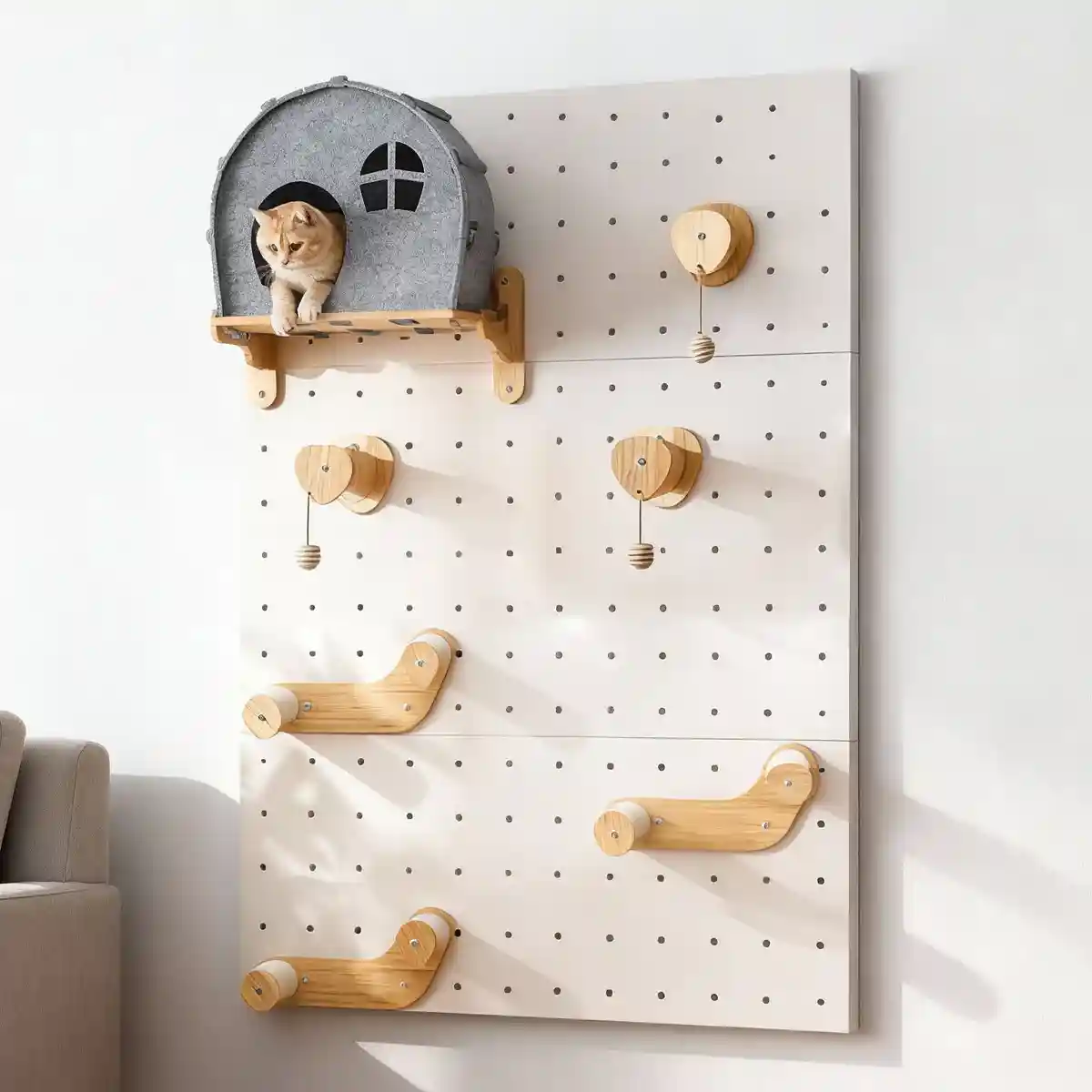 DIY Pegboard Cat Climbing Frame - Image 14