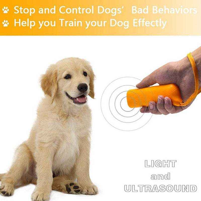 Ultrasonic Dog Repeller Deterrent Device Handheld Dog Chaser with LED Flashlight - Image 6