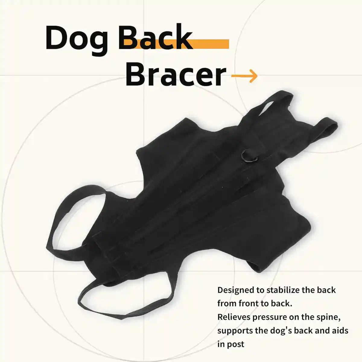 Dog Back Support Brace Full-Length Spinal Support Vest - Image 15