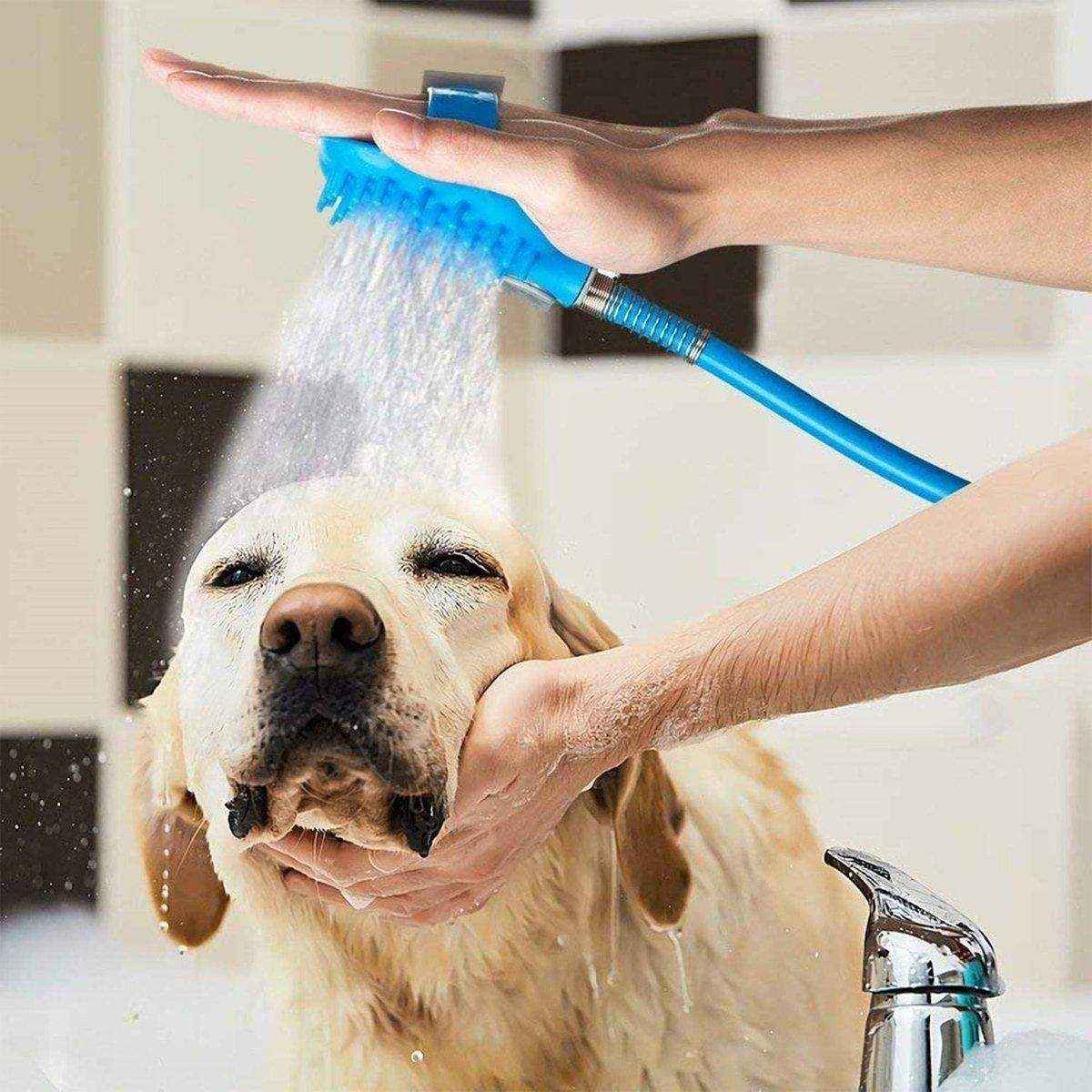 Dog Bath Pet Shower Nozzle Silicone Massage Brush - Image 5