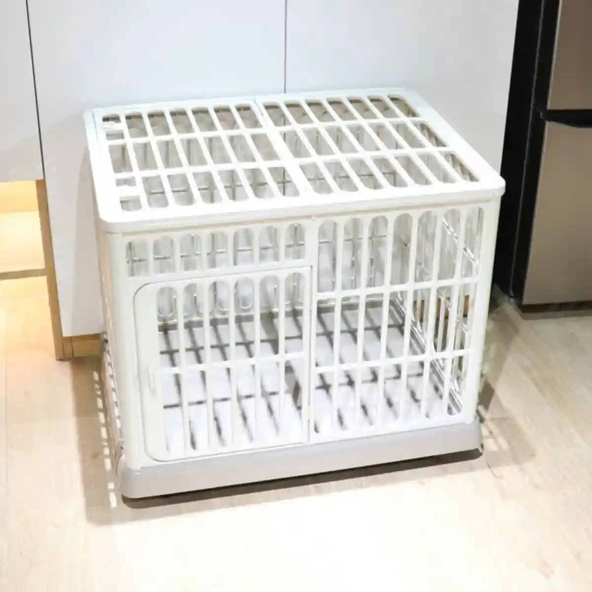 Dog Cage Small Dog And Cat Cage Pet Cage Household Indoor Medium-sized Dog And Cat Dog Villa Resin Cage - Image 13