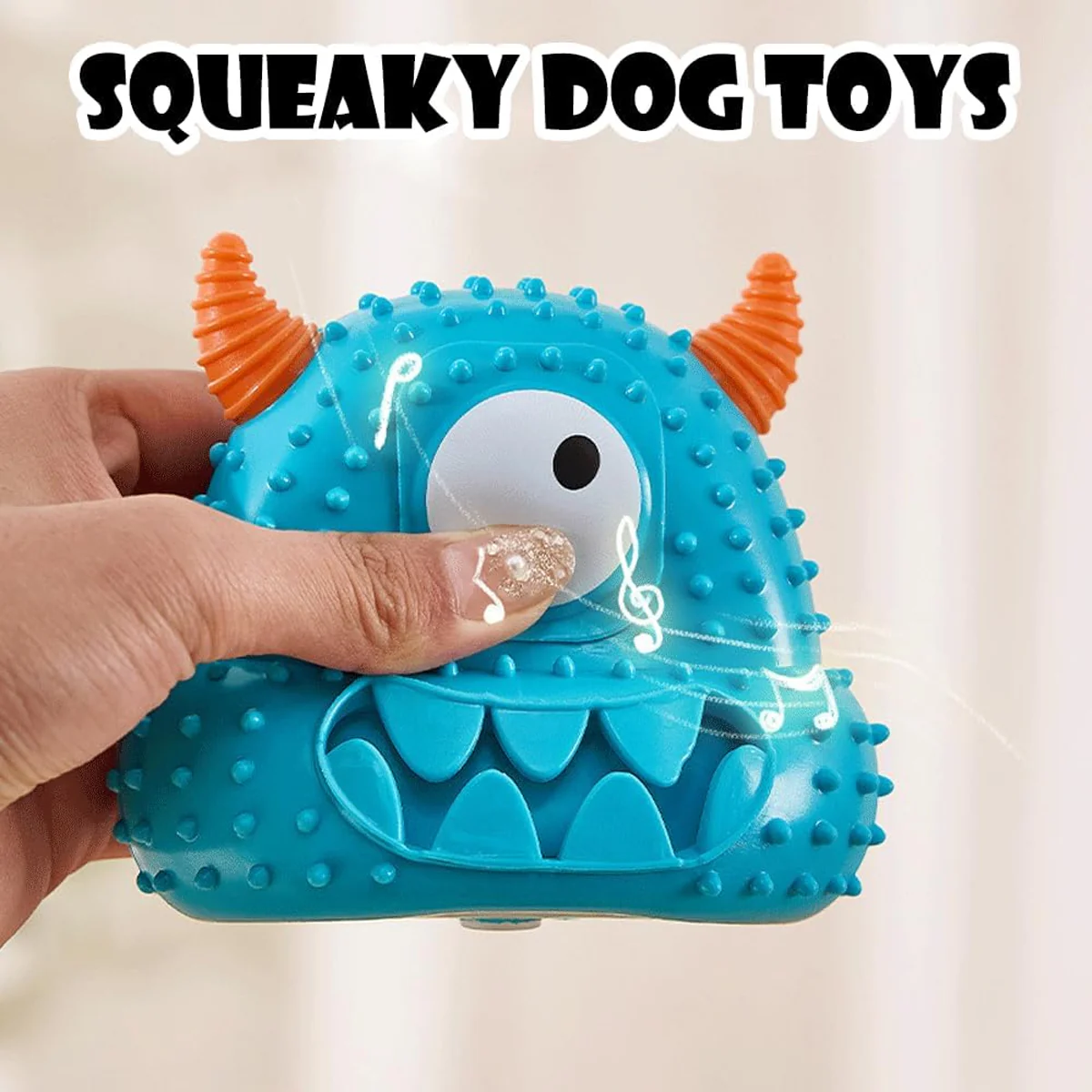 Dog Chew Toy Squeaky Monster Treat Dispenser - Image 9