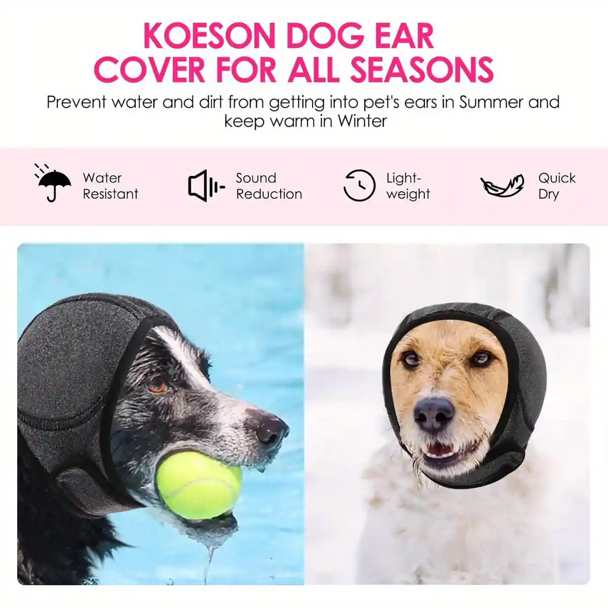 Dog Earmuffs Headgear Waterproof Noise-Reducing Comfort Hood - Image 11