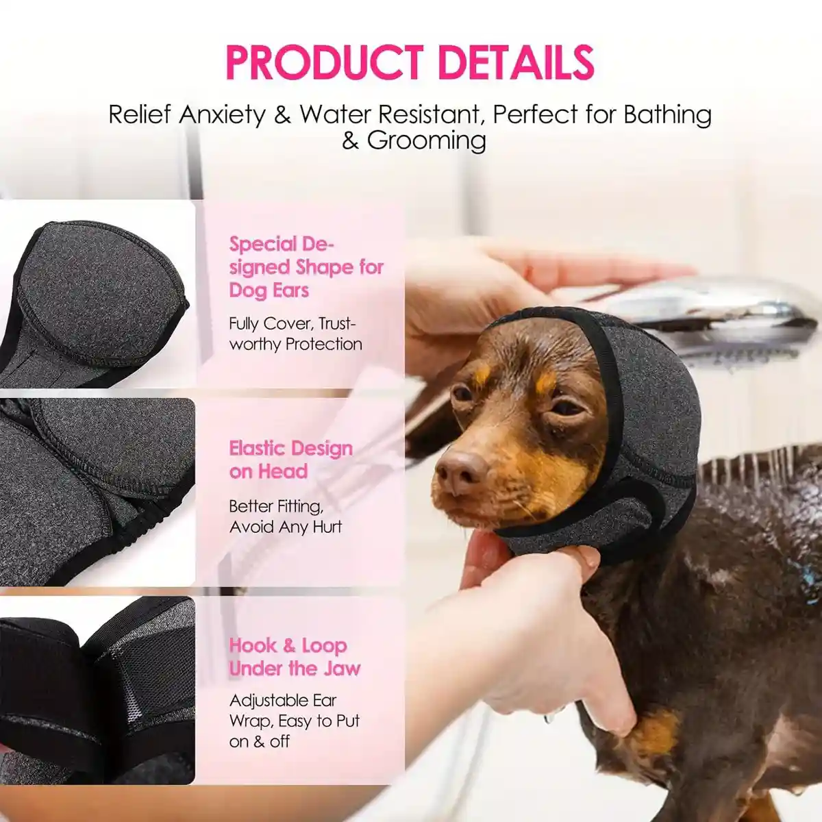 Dog Earmuffs Headgear Waterproof Noise-Reducing Comfort Hood - Image 4
