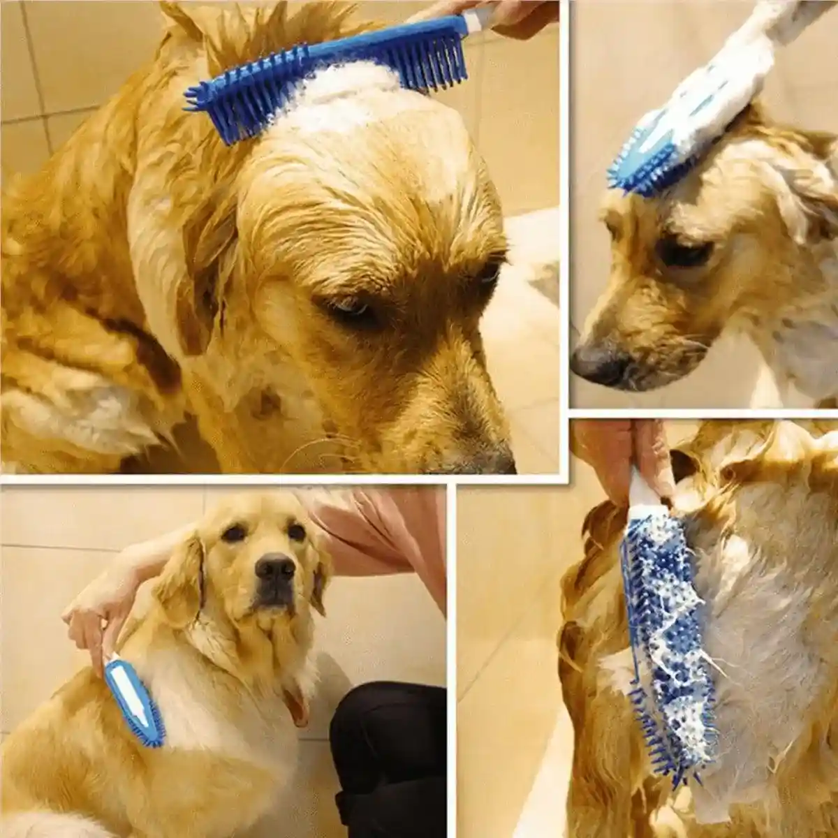 3pcs Dog Grooming Brush Set Soft Bristles for Easy Pet Care - Image 6