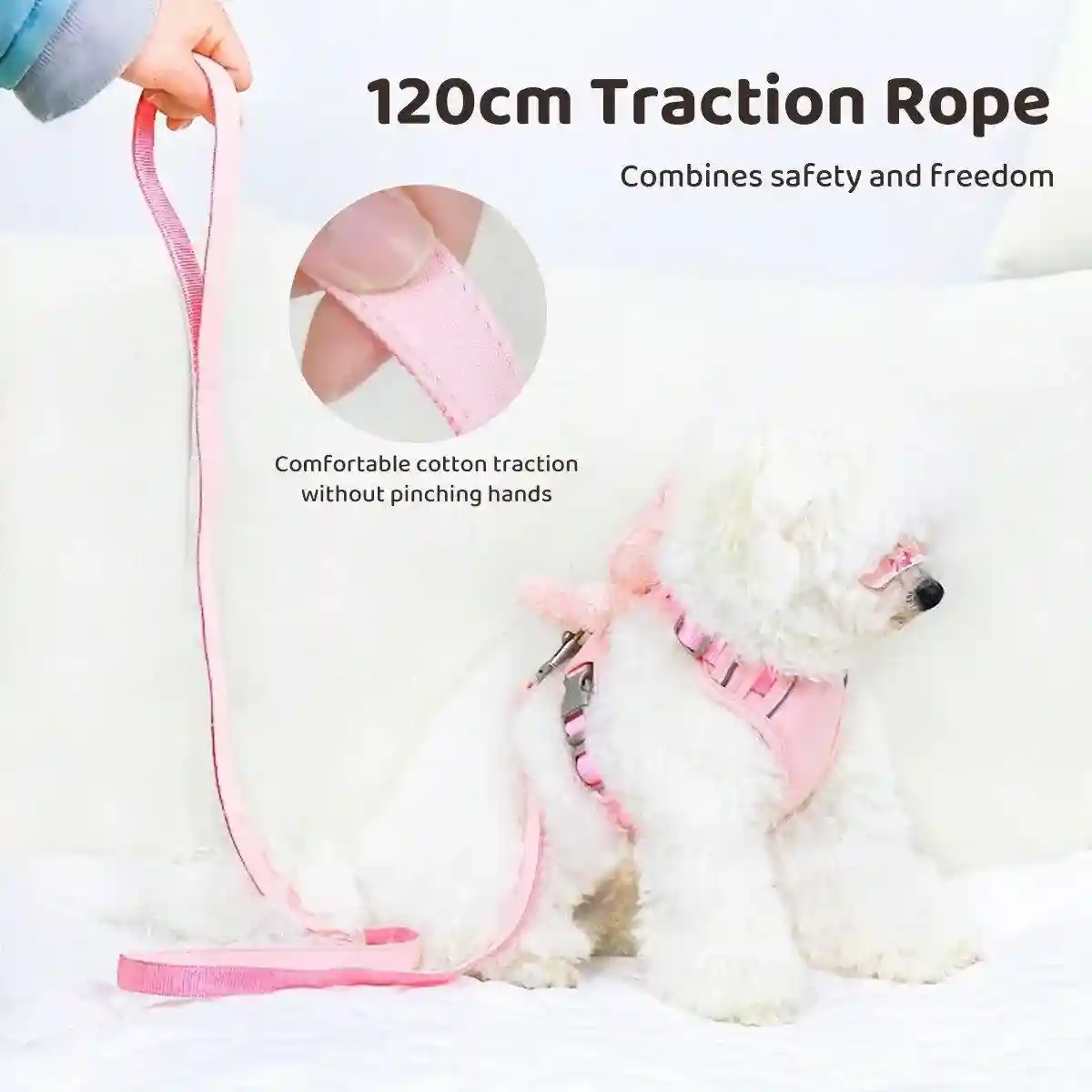 Cute Bunny Design Pet Harness with Leash Reflective & Adjustable S/M/L - Image 14