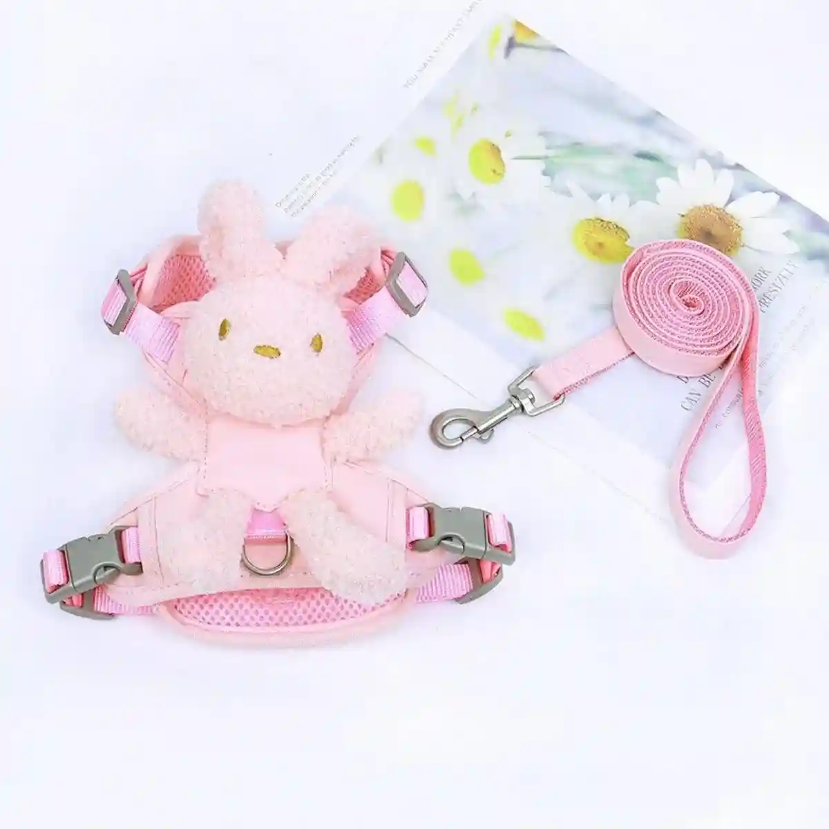 Cute Bunny Design Pet Harness with Leash Reflective & Adjustable S/M/L - Image 9