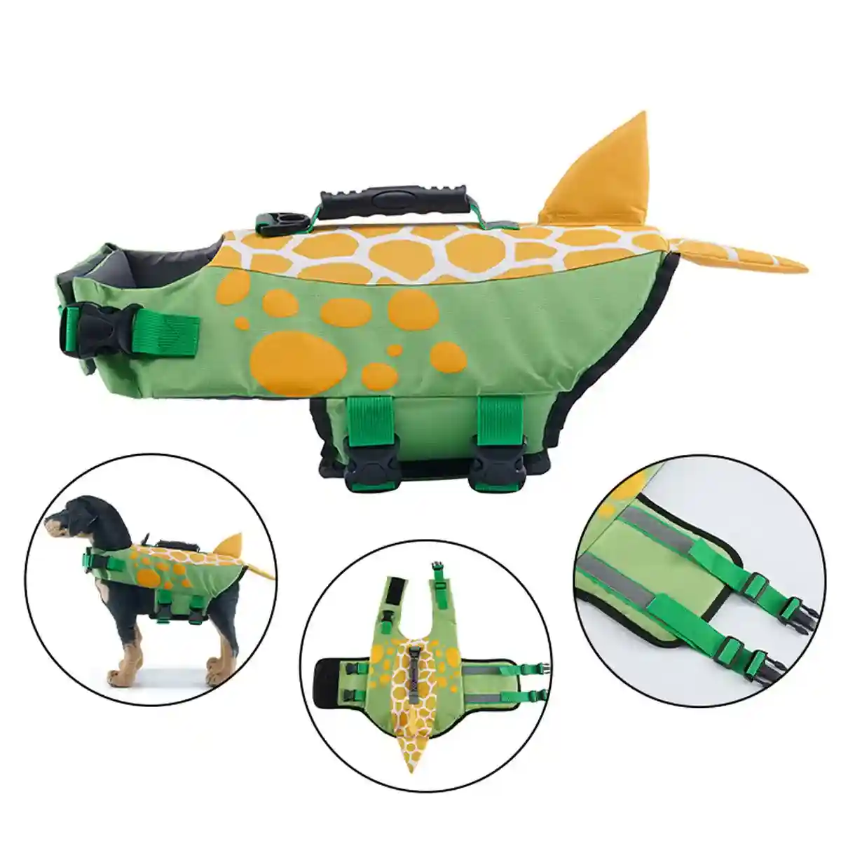 Shark Style Dog Life Jacket Float Vest for Swimming & Safety - Image 11