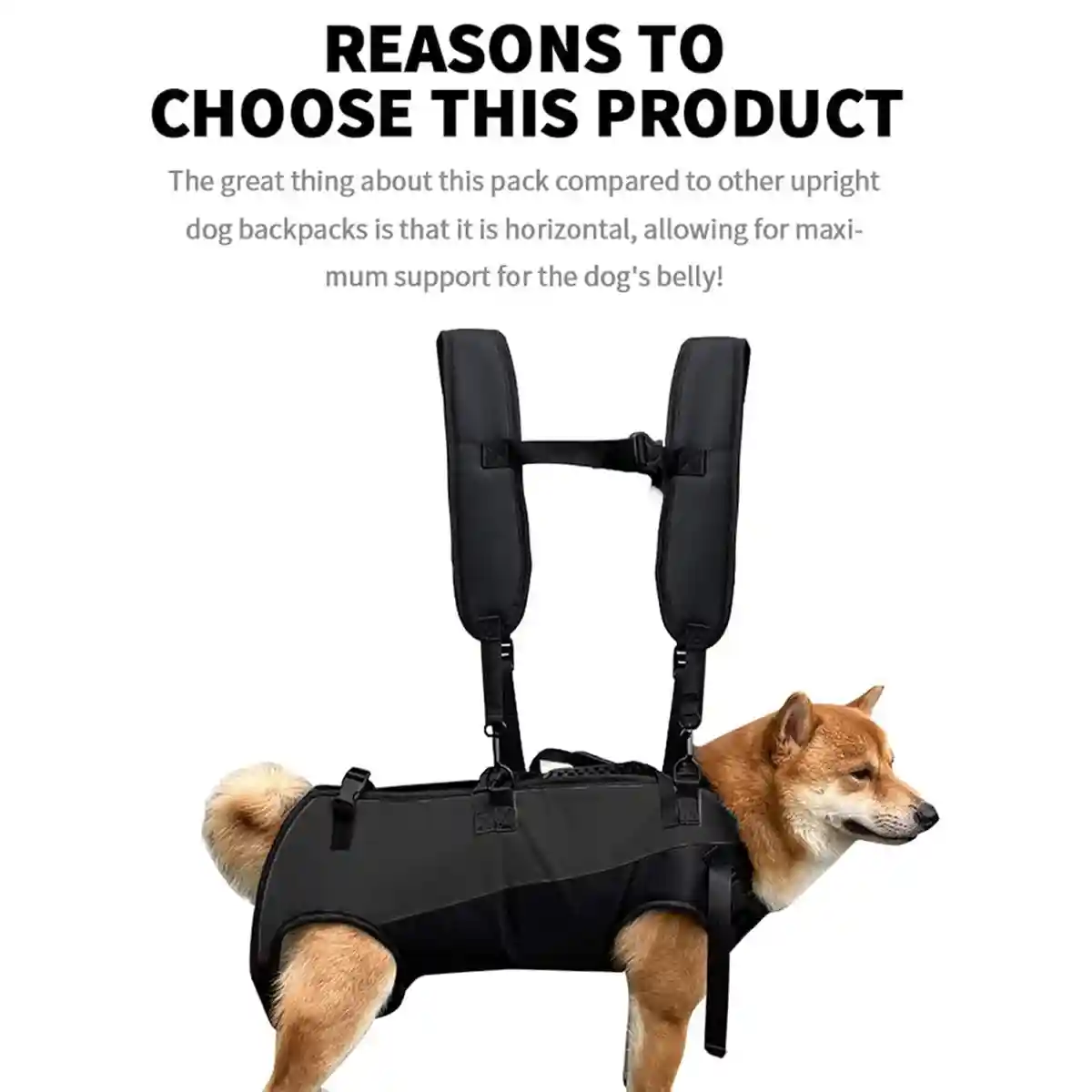 Dog Lift Harness Adjustable Support Carrying Harness for Pets - Image 8