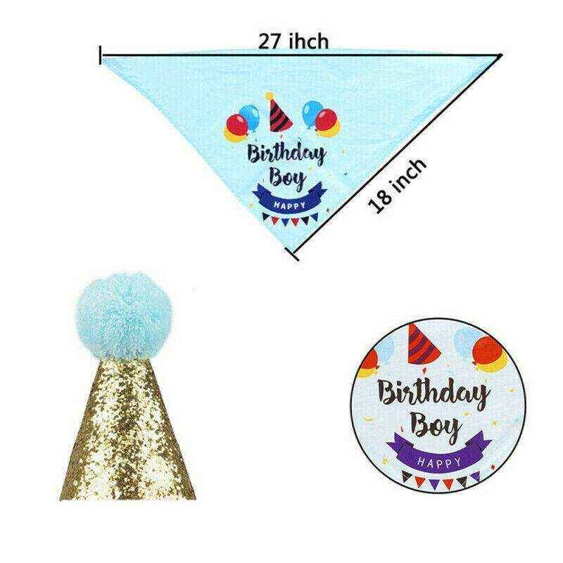 Pet Happy Birthday Party Set Pink/Blue - Image 5