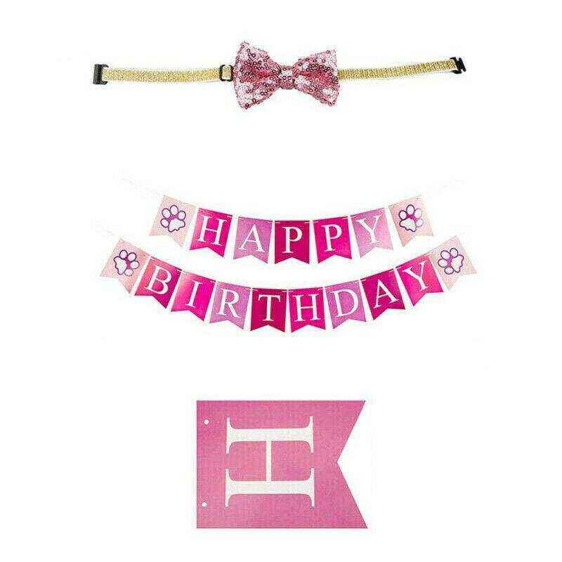 Pet Happy Birthday Party Set Pink/Blue - Image 6
