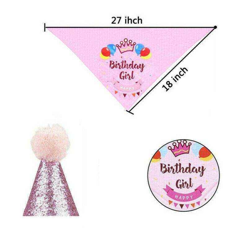 Pet Happy Birthday Party Set Pink/Blue - Image 8