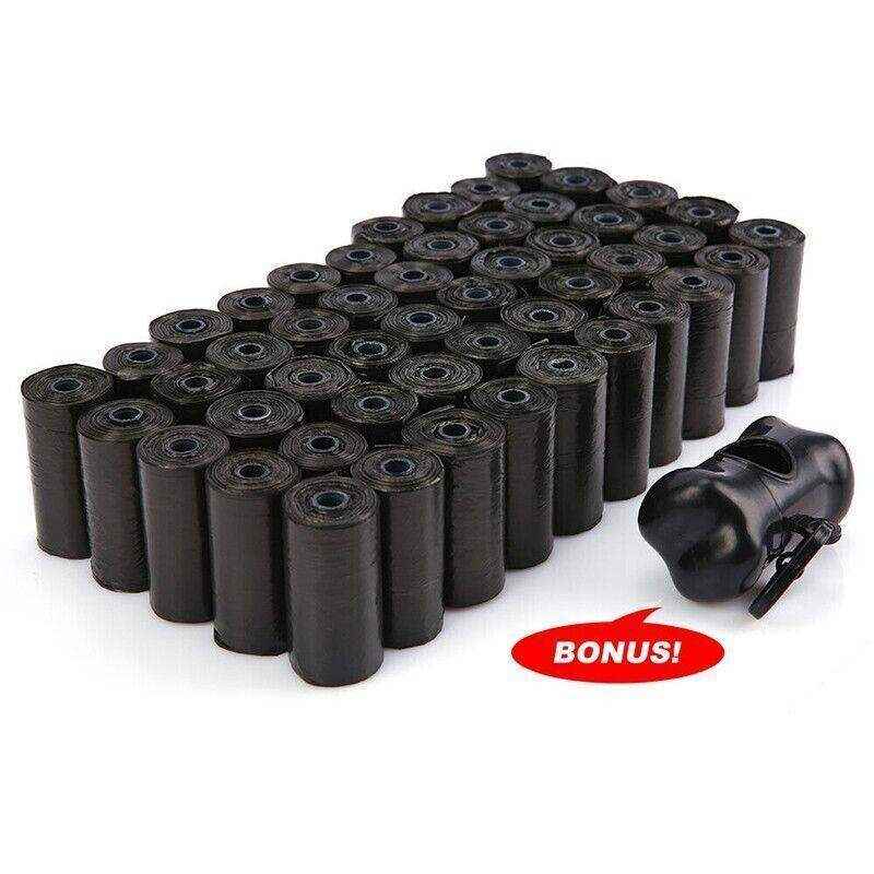 1000pcs Biodegradable Dog Poop Bags Black - Image 3