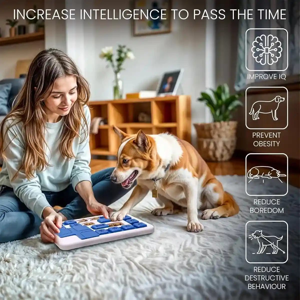 Interactive Dog Puzzle Toy Slow Feeder Brain Game for Pets - Image 11