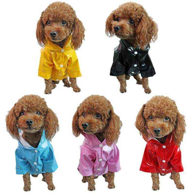 Stylish Outdoor Waterproof Dog Rain Jacket with Reflective Stripes - Image 2