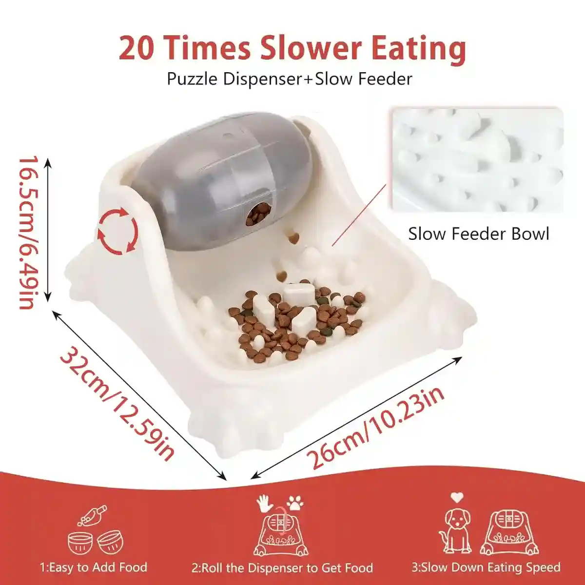 Interactive Barrel Design Dog Slow Feeder Toy with Adjustable Dispensing Holes - Image 6