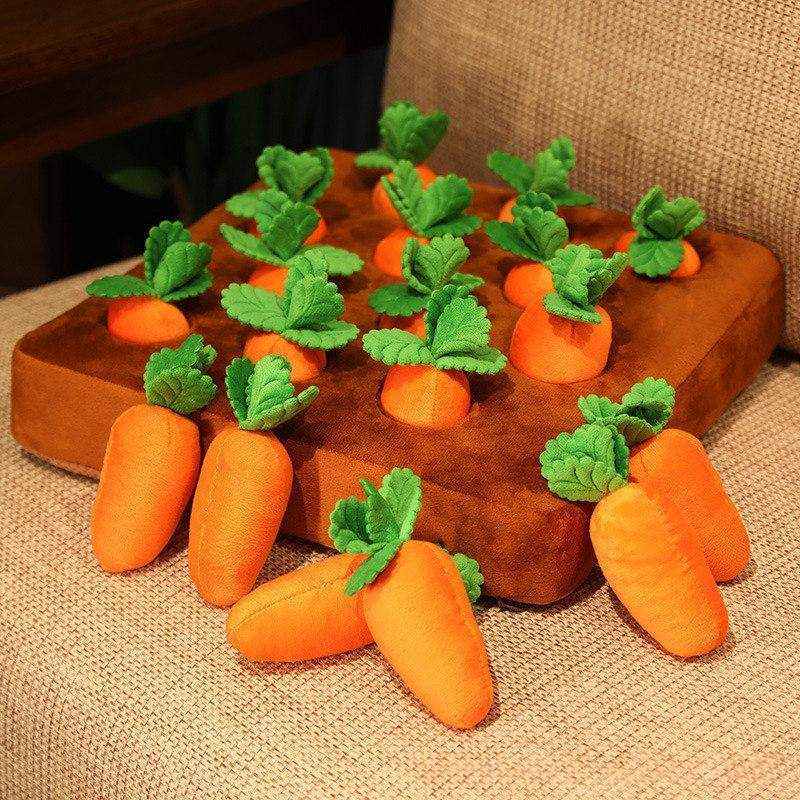 Dog Snuffle Toys Carrots Plush Dog Toy for Interactive Play and Foraging Skills - Image 3