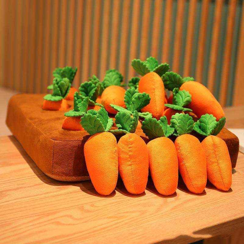Dog Snuffle Toys Carrots Plush Dog Toy for Interactive Play and Foraging Skills - Image 4