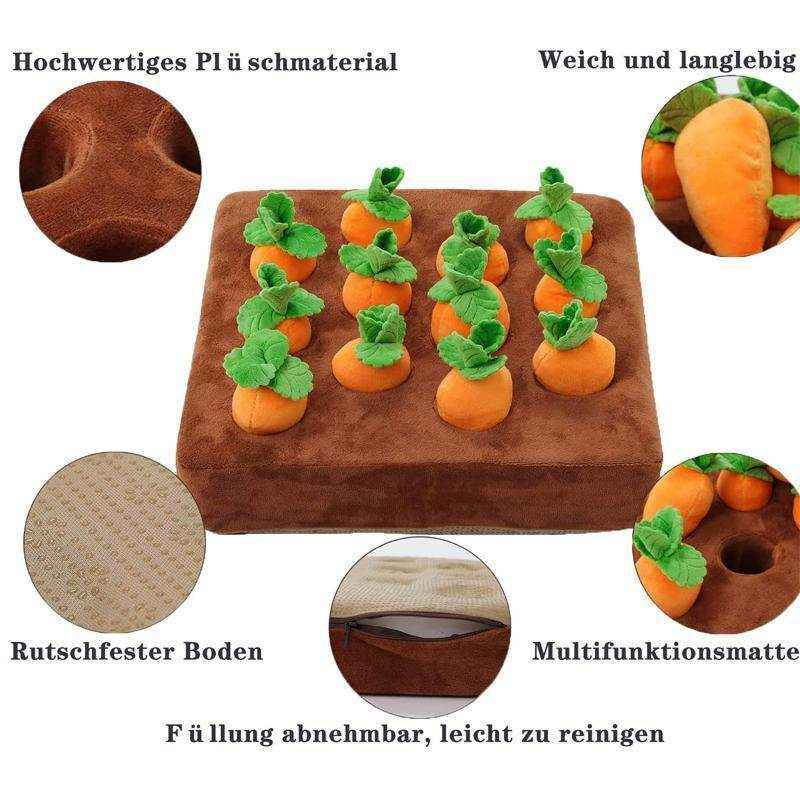 Dog Snuffle Toys Carrots Plush Dog Toy for Interactive Play and Foraging Skills - Image 9