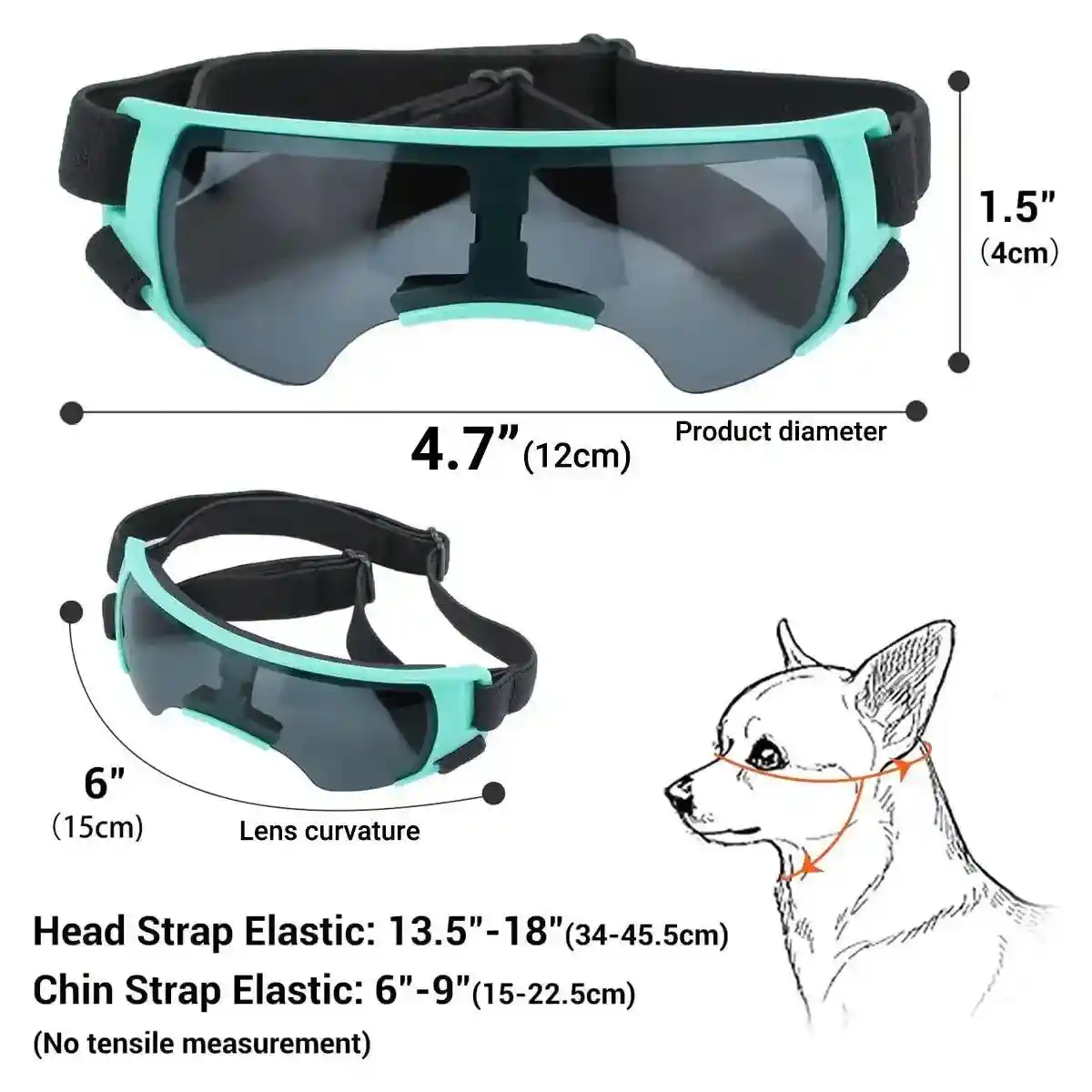 Outdoor UV-Protective Dog Sunglasses for Small and Medium Dogs - Image 7