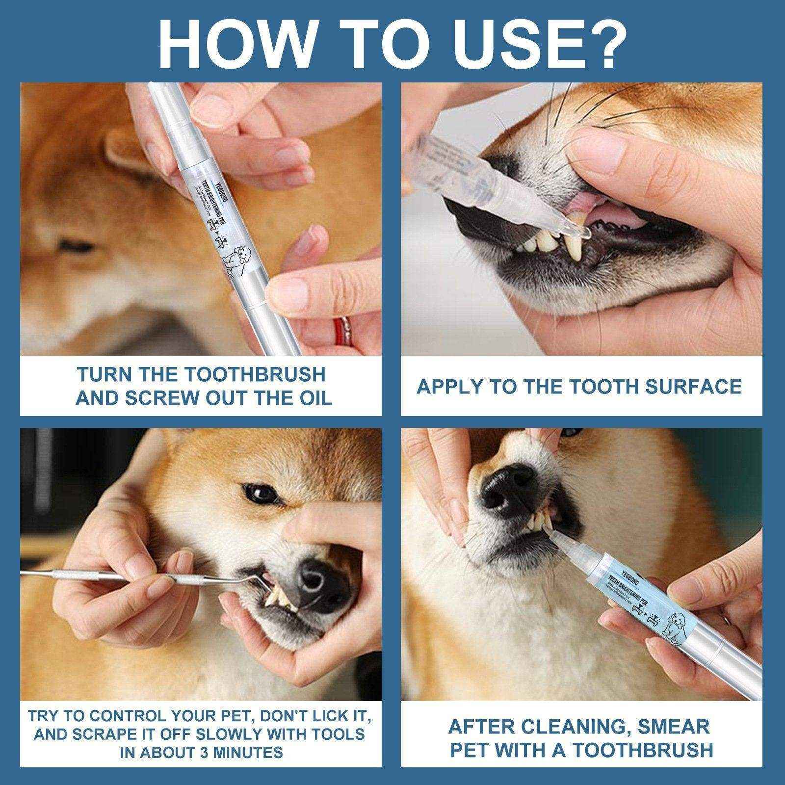 Teeth Brightening Pen for Dog Teeth Cleaning & Tartar Removal - Image 12