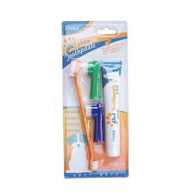 4PCS Pet Dog Toothbrush and Toothpaste Set - Image 4