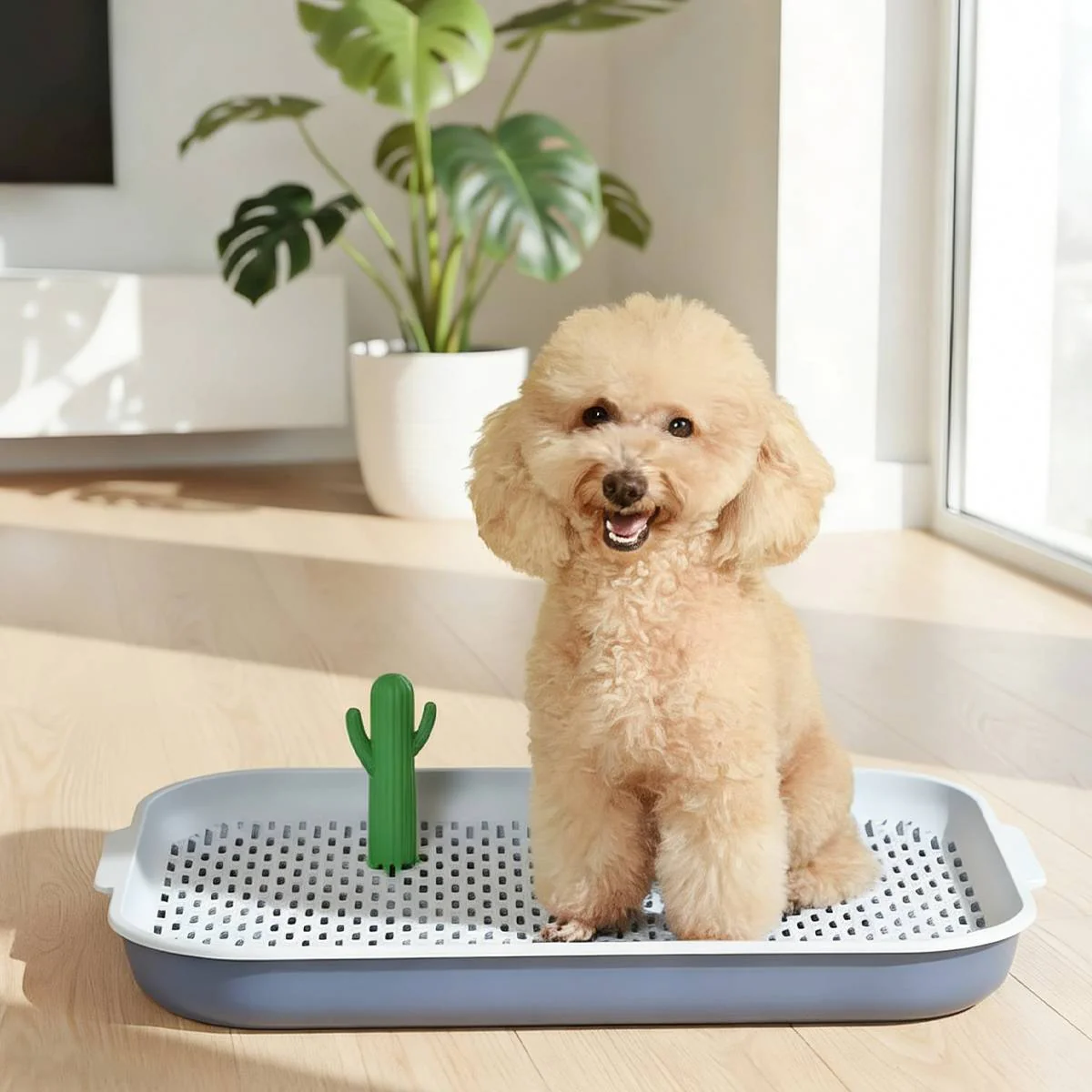 Dog Training Toilet Tray With Mesh And Post - Image 12