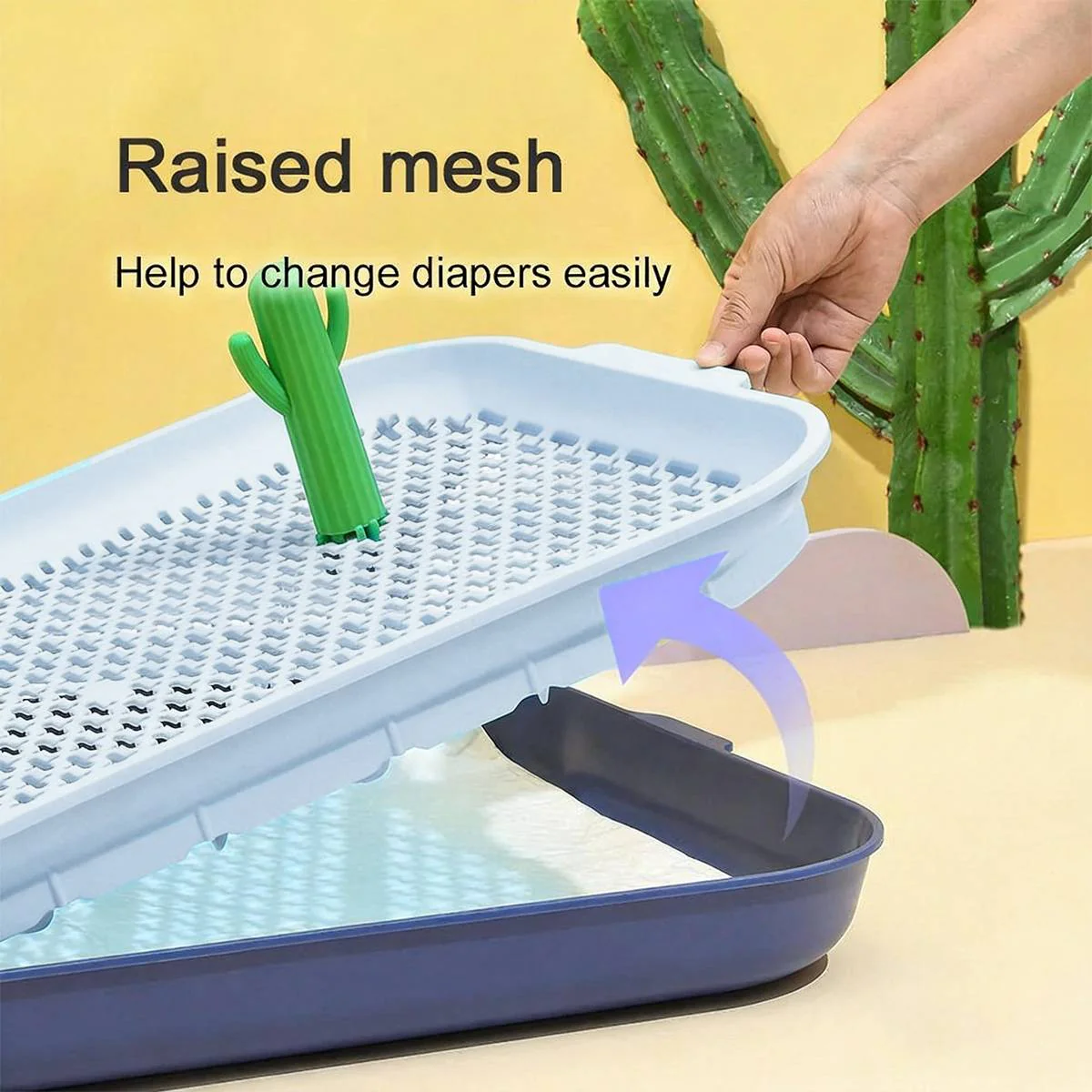 Dog Training Toilet Tray With Mesh And Post - Image 7