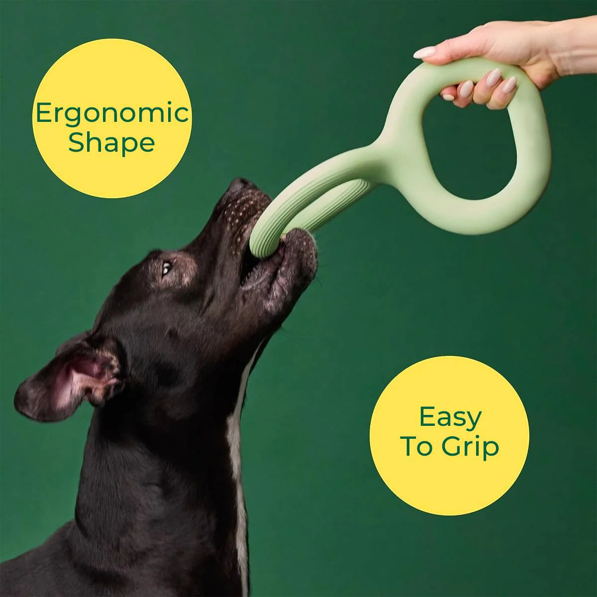 Dog Tug Toy Durable Rubber Tug Of War Toy - Image 3