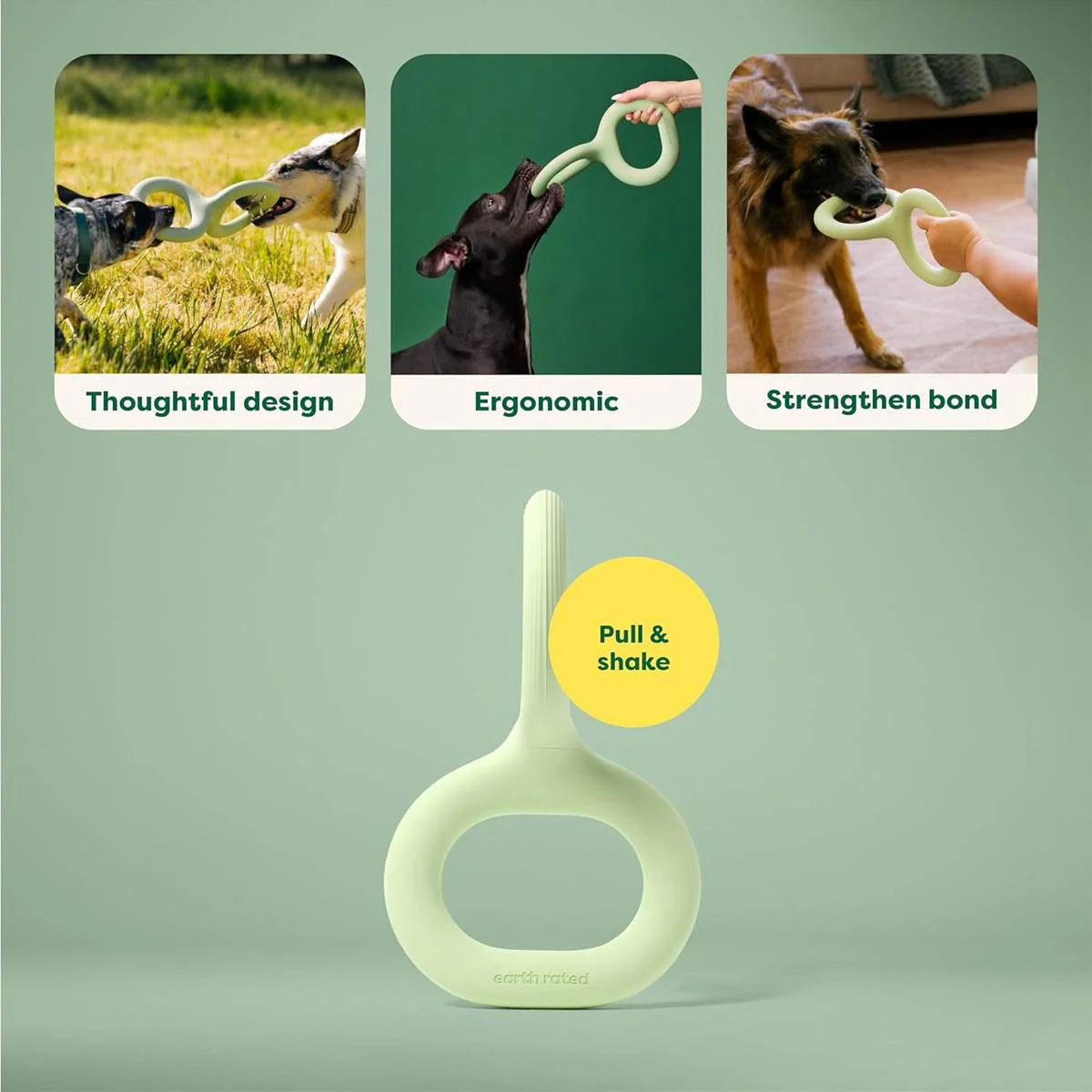 Dog Tug Toy Durable Rubber Tug Of War Toy - Image 6