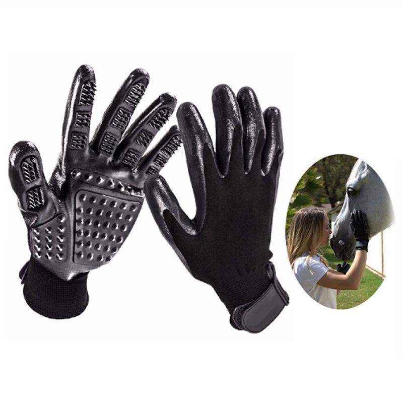 1 Pair Versatile Dog Washing Gloves Black - Image 4