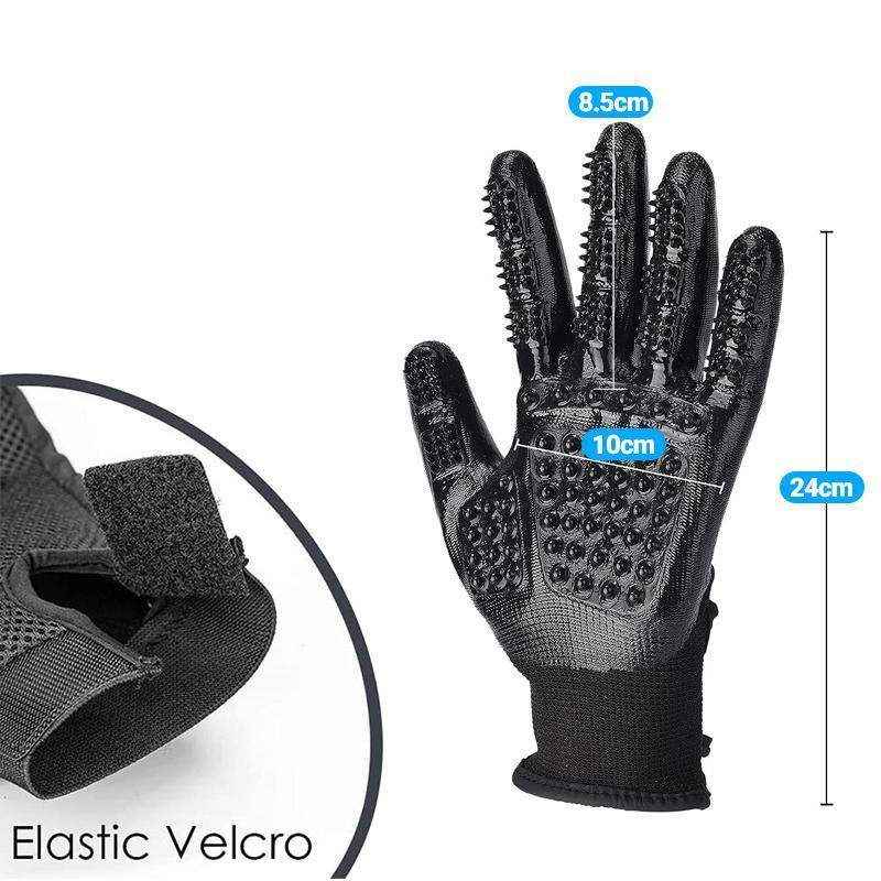 1 Pair Versatile Dog Washing Gloves Black - Image 9